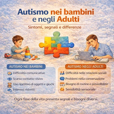 Autismo nei bambini e negli adulti segnali e differenze